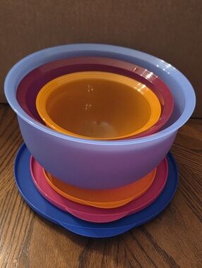 Tupperware Impressions Classic Bowl Set/3 NWT